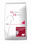 Natural Health Dog Large Bites Lam 12,5kg