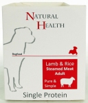 Natural Health steamed single protein Lam&Rijst 7x395g
