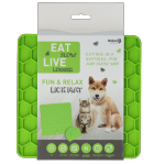 Eat Slow Live Longer Lick Mat Honeycomb Groen